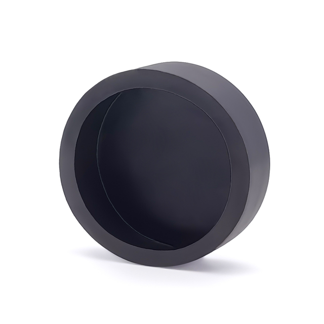 Circular Pot Magnet Black Waterproof Soft Rubber Protective Sleeve