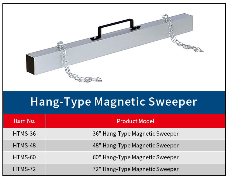 Hang-Type Magnetic Forklift Road Sweeper 