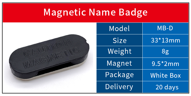 Neodymium Magnetic Name Badge