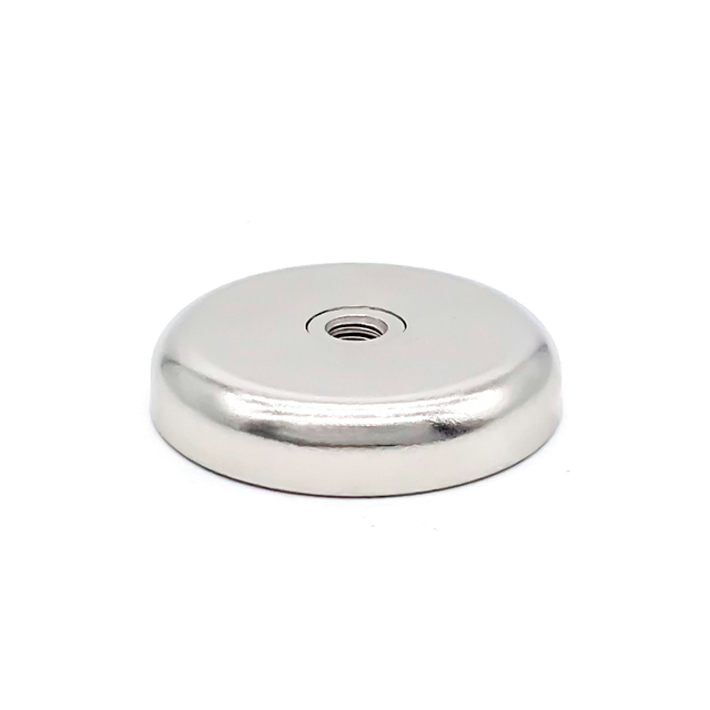 Neodymium Pot Magnet with Thread Hole