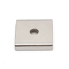 Ni Coating Square Industrial Permanent 5kg 10kg Super Force Block Rectangular Single Countersunk Hole Neodymium Channel Magnet