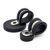 Stainless Steel with Rubber Strip Clamp Rubber-coated NdFeB Pot Magnet