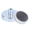Round Ferrite Pot Magnet With Inside Threaded Rod