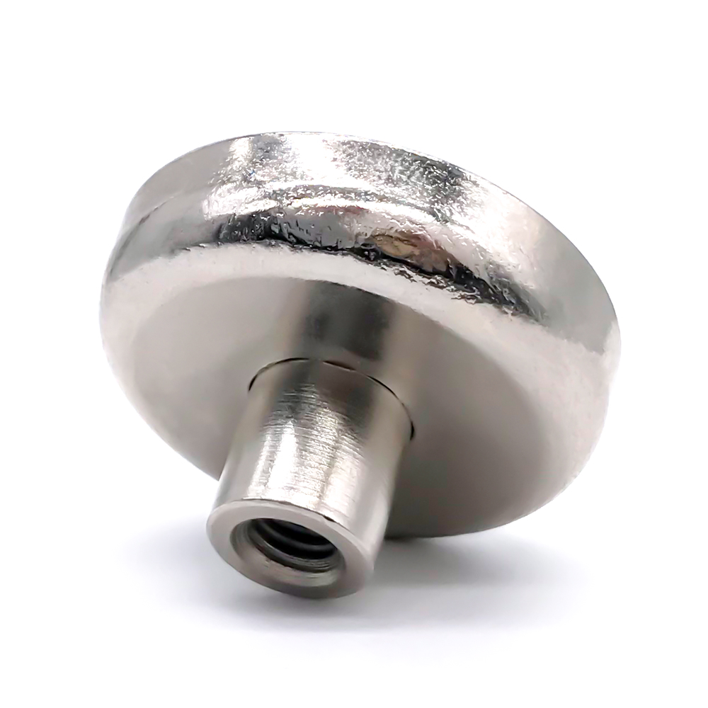 Round Neodymium Pot Magnet with inside Threaded Rod 