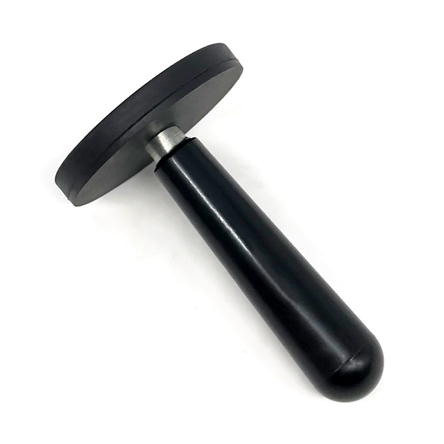 Black Rubber Coated Plastic Handle Pot Neodymium Magnet