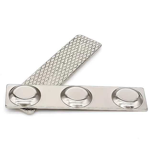 3M Adhesive Reusable Office ID Steel Plate Rectangle Neodymium Magnetic Name Badge