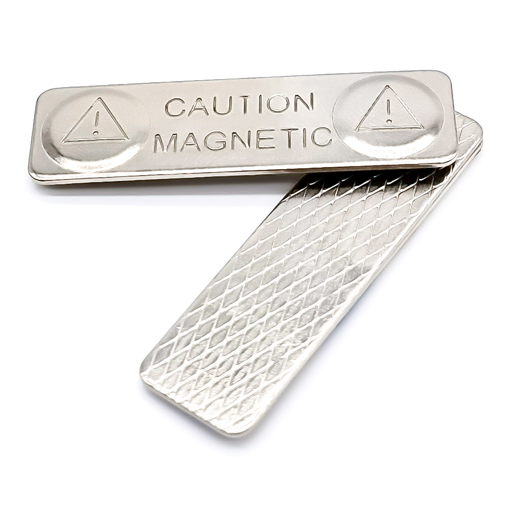 Office Employee Card Reusable Steel Plate Neodymium Magnetic Name Badge