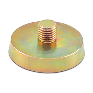 Inserted Socket Fixing Plate Neodymium Magnet With Thread Rod