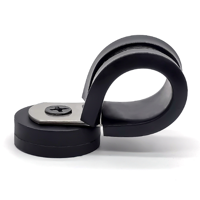 Stainless Steel with Rubber Strip Clamp Rubber-coated NdFeB Pot Magnet