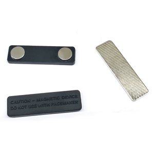 Rectangle Adhesive Backing Steel Sheet Neodymium Name Badge Magnet 