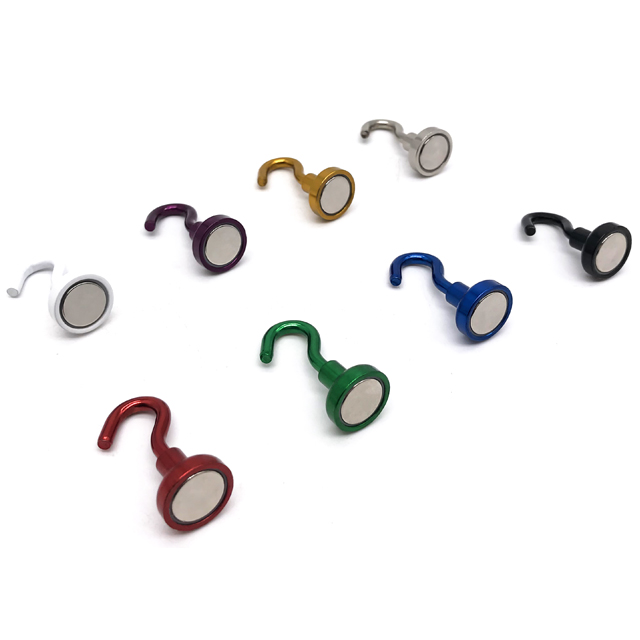 Strong Force Color Magnetic Hook Round Base Neodymium Pot Magnet