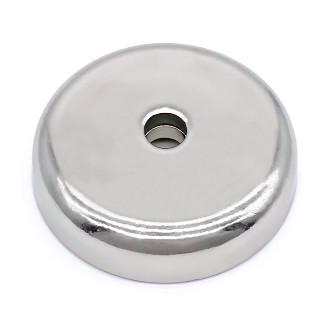 Nickel Plating Neodymium Permanent Pot Magnet in Countersunk Hole