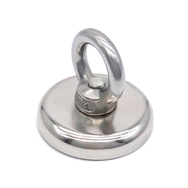 Round Search Neodymium Magnet with SST Ring 