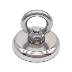 Round Search Neodymium Magnet with SST Ring 