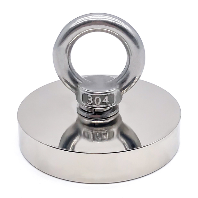 One Side Powerful Magnetic Salvage Eyebolt Neodymium Fishing Magnet
